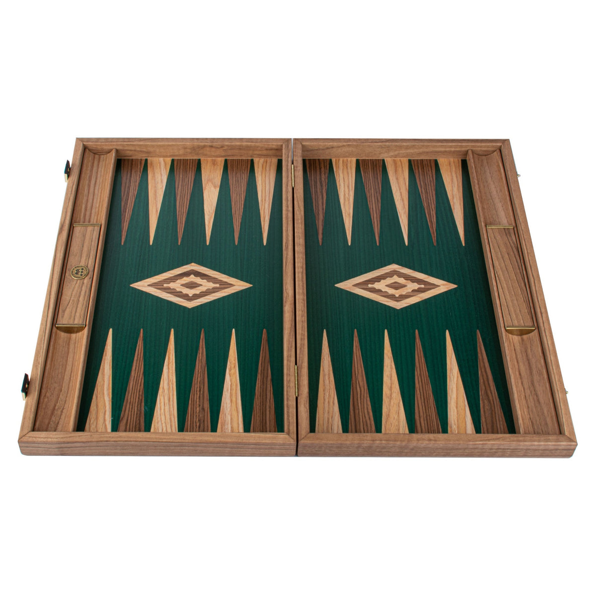 Manopoulos Walnut with Green Oak Backgammon (4)
