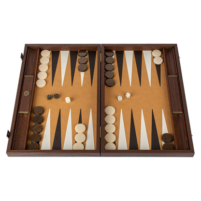 Manopoulos Genuine Leather Backgammon – BLE1OBR