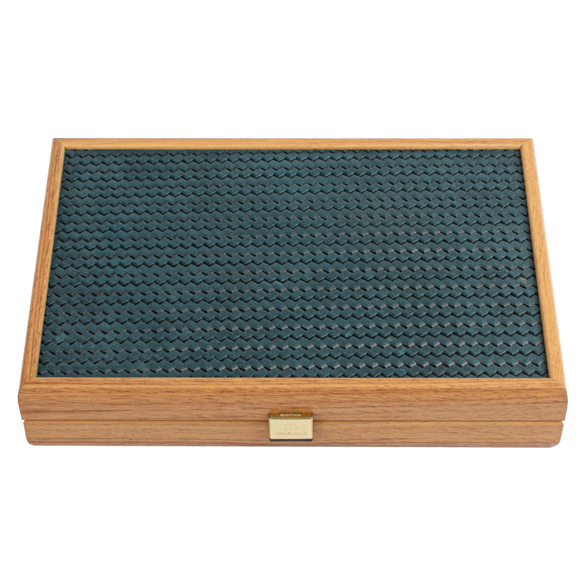 Manopoulos Knitted Leather Travel Backgammon – BLE3KBL