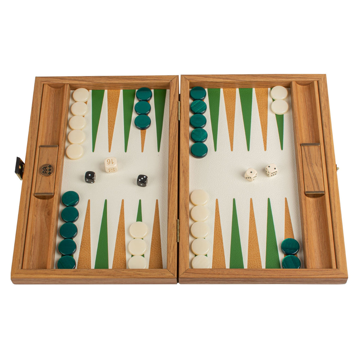 Manopoulos Knitted Leather Travel Backgammon – BLE3KGR