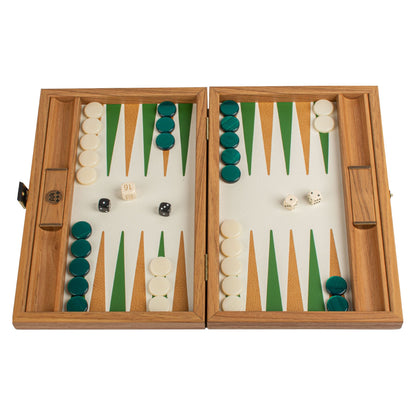Manopoulos Knitted Leather Travel Backgammon – BLE3KGR