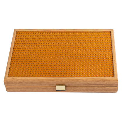 Manopoulos Knitted Leather Travel Backgammon – BLE3KYL