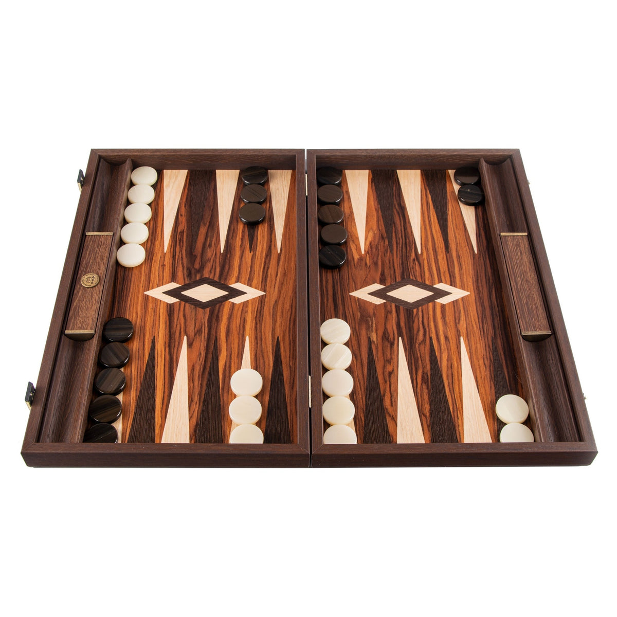Manopoulos Palisander Crown-Cut Backgammon