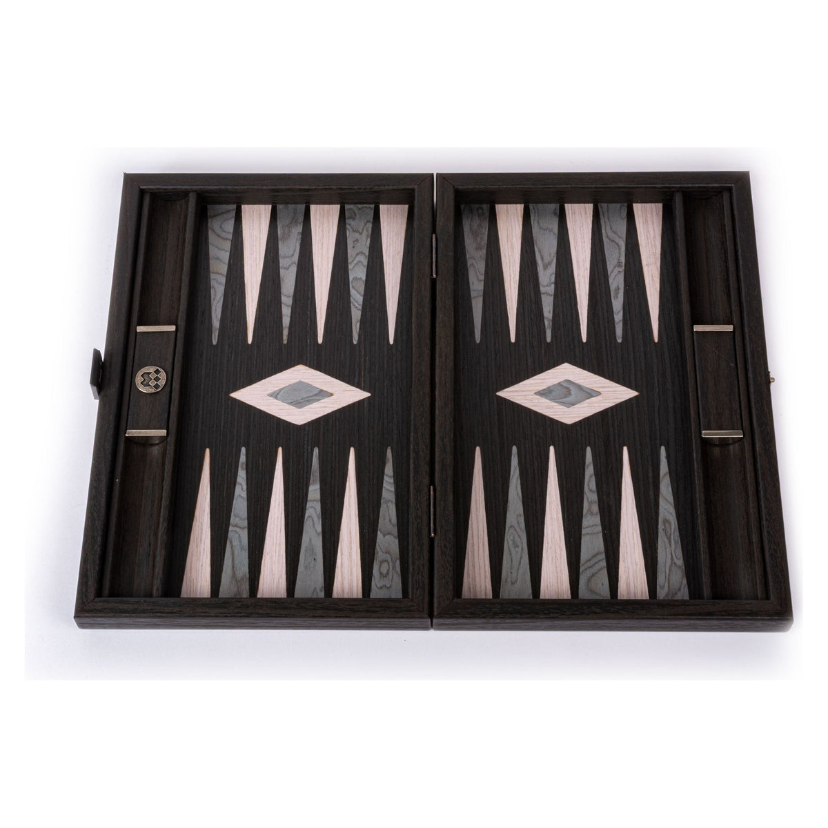 Manopoulos Pearly Grey Vavona with Black Oak Backgammon (13)