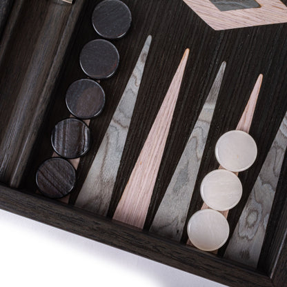Manopoulos Pearly Grey Vavona with Black Oak Backgammon (16)