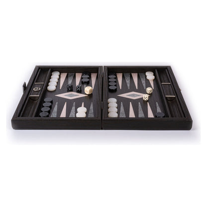 Manopoulos Pearly Grey Vavona with Black Oak Backgammon (18)
