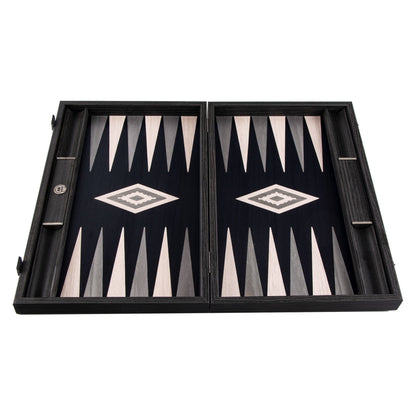 Manopoulos Pearly Grey Vavona with Black Oak Backgammon (4)