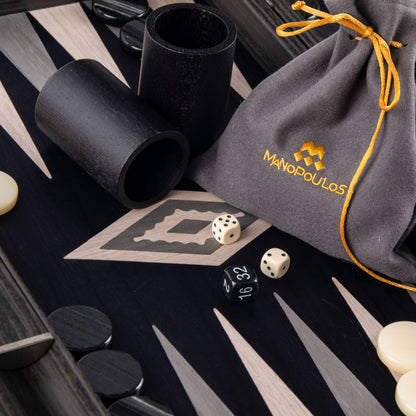 Manopoulos Pearly Grey Vavona with Black Oak Backgammon (7)