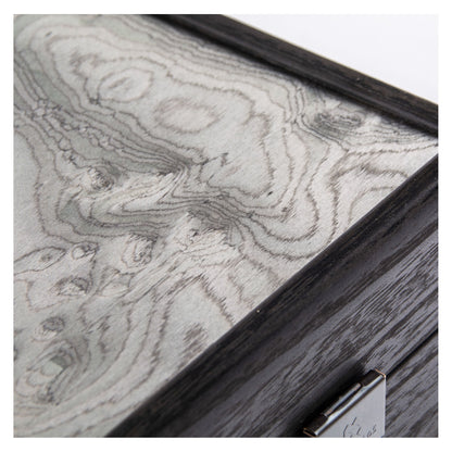 Manopoulos Pearly Grey Vavona with Black Oak Backgammon (8)