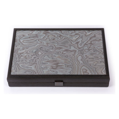 Manopoulos Pearly Grey Vavona with Black Oak Backgammon (9)