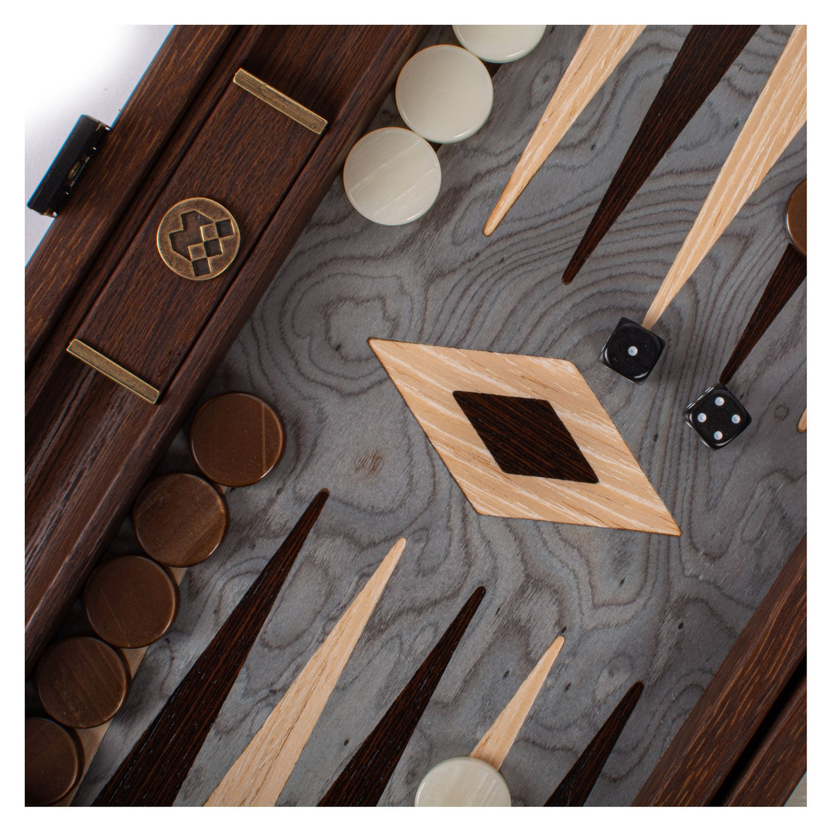 Manopoulos Pearly Grey Vavona Backgammon (16)