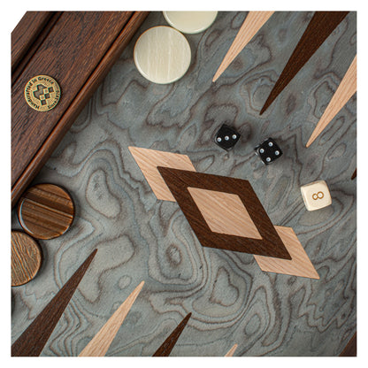 Manopoulos Pearly Grey Vavona Backgammon (7)