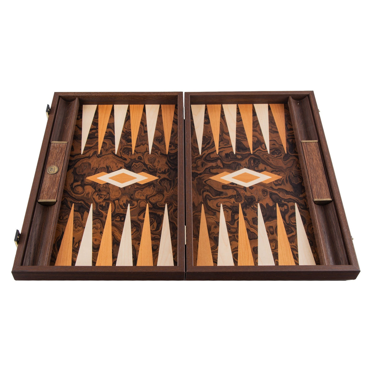 Manopoulos California Walnut Burl Backgammon (3)