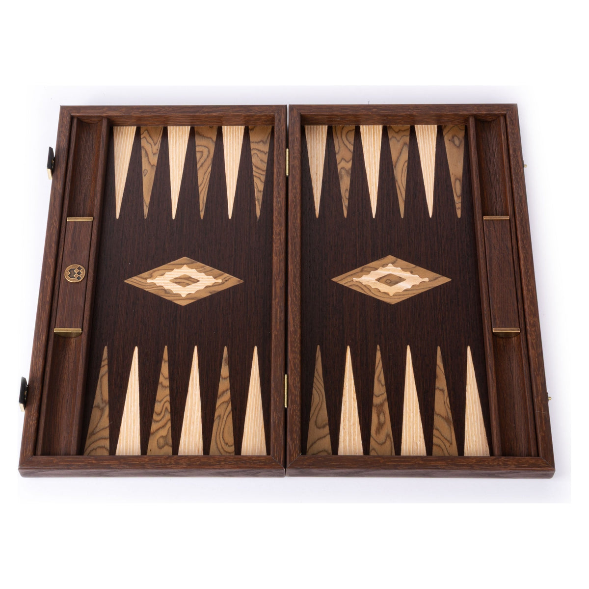Manopoulos Wenge with Walnut Burl Backgammon (12)