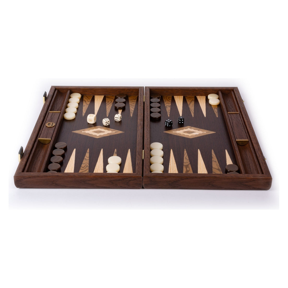 Manopoulos Wenge with Walnut Burl Backgammon (17)