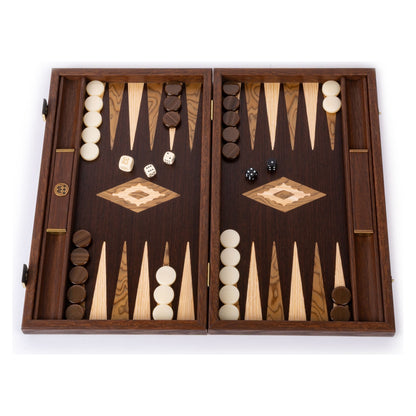 Manopoulos Wenge with Walnut Burl Backgammon (2)