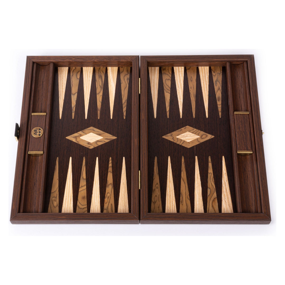 Manopoulos Wenge with Walnut Burl Backgammon (21)