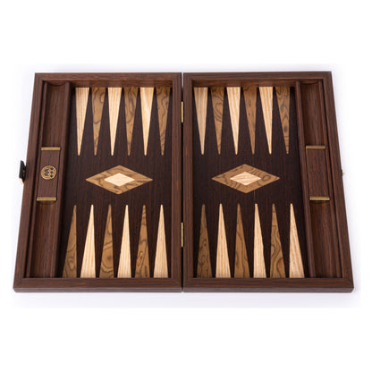 Manopoulos Wenge with Walnut Burl Backgammon (21)