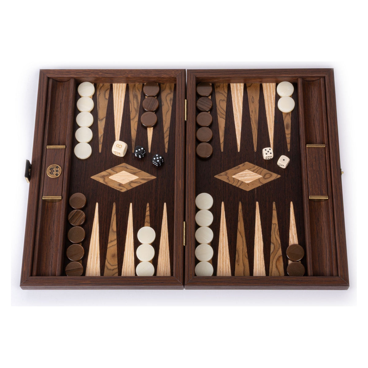 Manopoulos Wenge with Walnut Burl Backgammon (3)