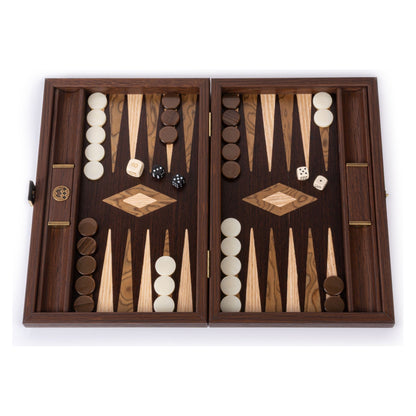Manopoulos Wenge with Walnut Burl Backgammon (3)