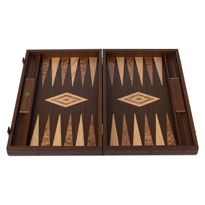 Manopoulos Wenge with Walnut Burl Backgammon (5)