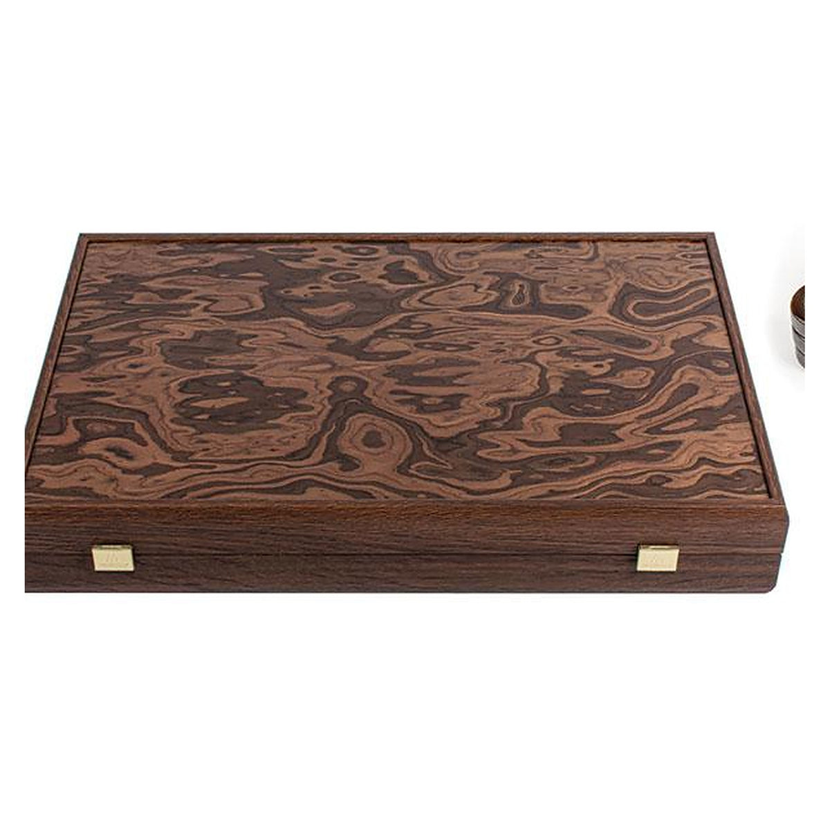 Manopoulos Limited Edition Backgammon - Natural Burl With Pearl Elements (2)