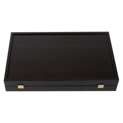 Manopoulos Wenge Backgammon Replica With Side Racks (3)