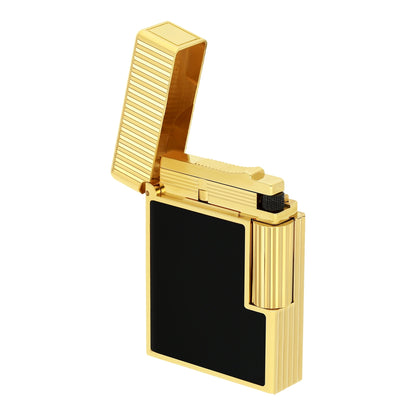 S.T. Dupont Ligne 1 - Laque Noir - Yellow Gold — angle view