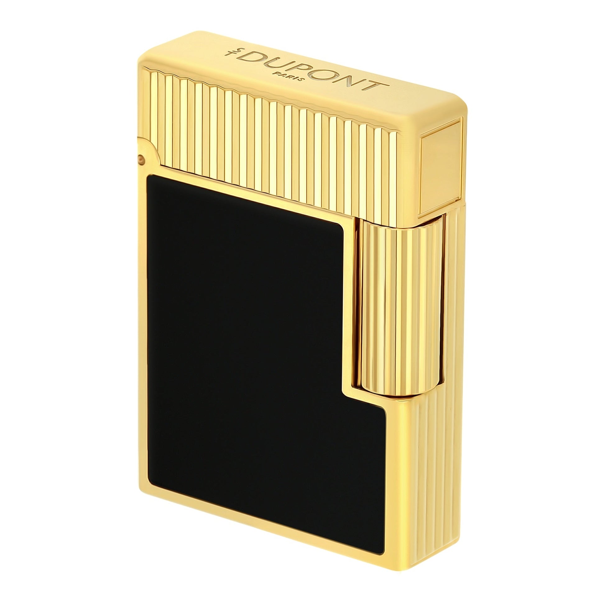 S.T. Dupont Ligne 1 - Laque Noir - Yellow Gold — detail view