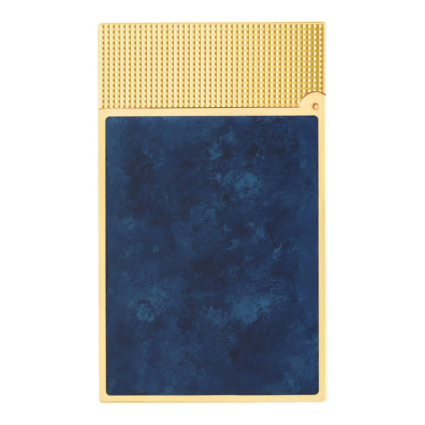 S.T. Dupont Ligne 2 Popote Blue & Yellow Gold lighter, alternate view