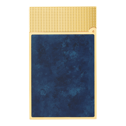 Briquet S.T. Dupont Ligne 2 popote bleu & or jaune autre vue