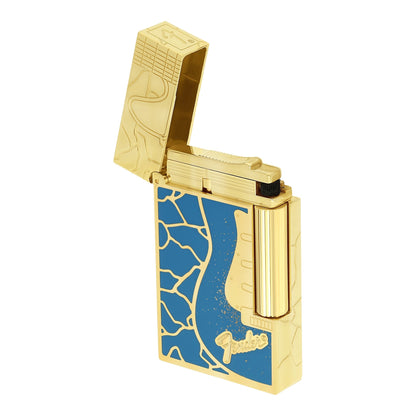 S.T. Dupont Fender - Ligne 2 Laque Bleue Blue Lacquer — detail view