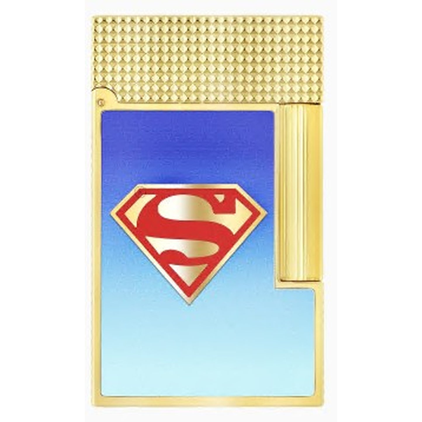 DC COMICS "SUPERMAN" - LIGNE 2 LAQUE BRILLANTE BLEUE DÉGRADÉE SHINY GRADIENT BLUE LACQUER OR JAUNE YELLOW GOLD