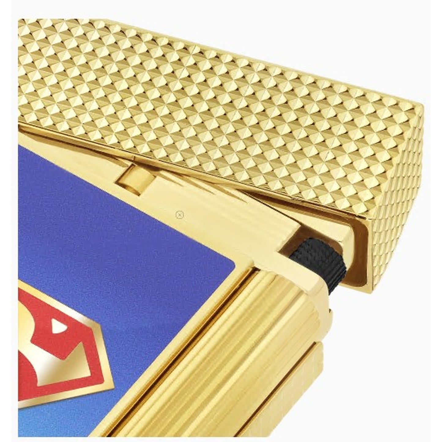 DC COMICS "SUPERMAN" - LIGNE 2 LAQUE BRILLANTE BLEUE DÉGRADÉE SHINY GRADIENT BLUE LACQUER OR JAUNE YELLOW GOLD