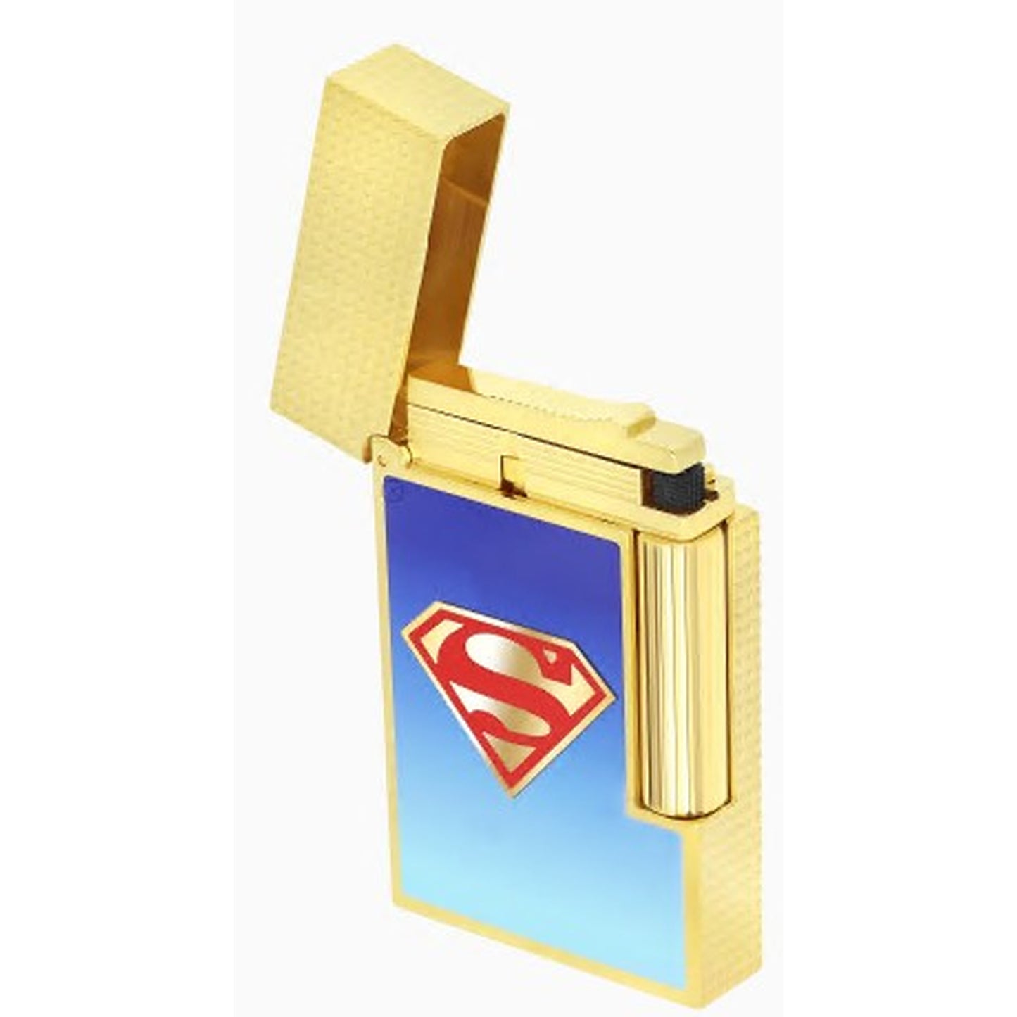 DC COMICS "SUPERMAN" - LIGNE 2 LAQUE BRILLANTE BLEUE DÉGRADÉE SHINY GRADIENT BLUE LACQUER OR JAUNE YELLOW GOLD