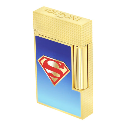S.T. Dupont DC Comics Superman - Ligne 2 Laque Brillante Bleue Dégradée Shiny Gradient Blue Lacquer Or Jaune Yellow Gold — view 5