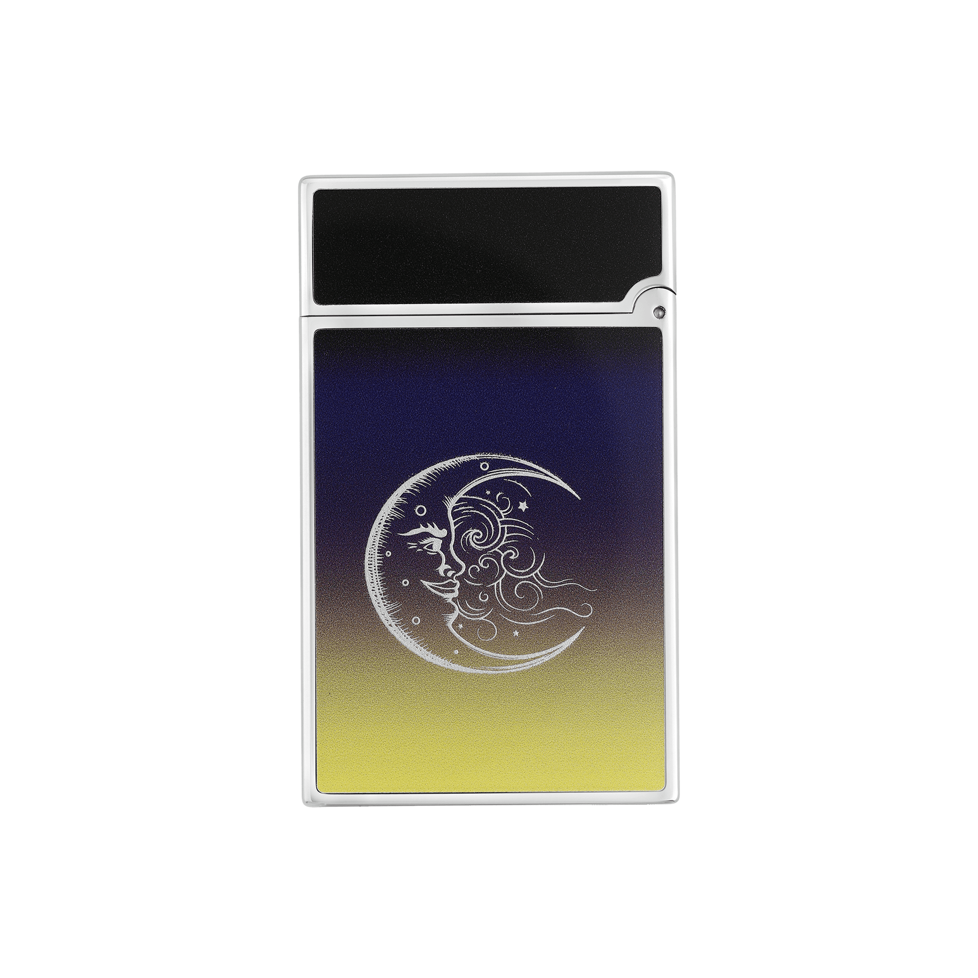 S.T. Dupont Lighter Ligne 2 La Nuit Palladium — angle view