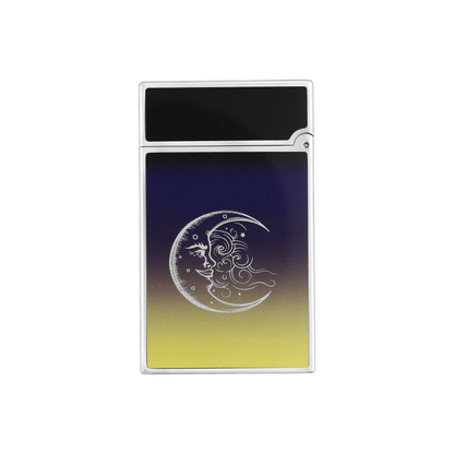S.T. Dupont Lighter Ligne 2 La Nuit Palladium — angle view