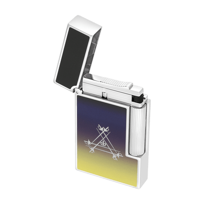 S.T. Dupont Lighter Ligne 2 La Nuit Palladium — detail view