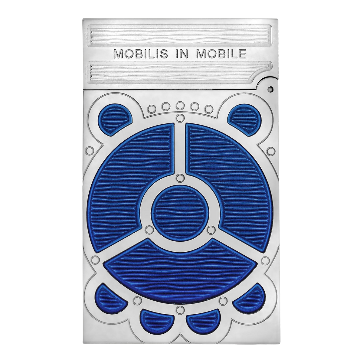 S.T. Dupont 20'000 Leagues Under The Seas - Blue Gulf Stream Lacquered Lighter — angle view