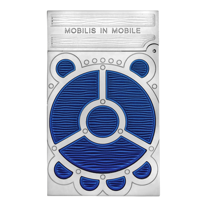 S.T. Dupont 20'000 Leagues Under The Seas - Blue Gulf Stream Lacquered Lighter — angle view