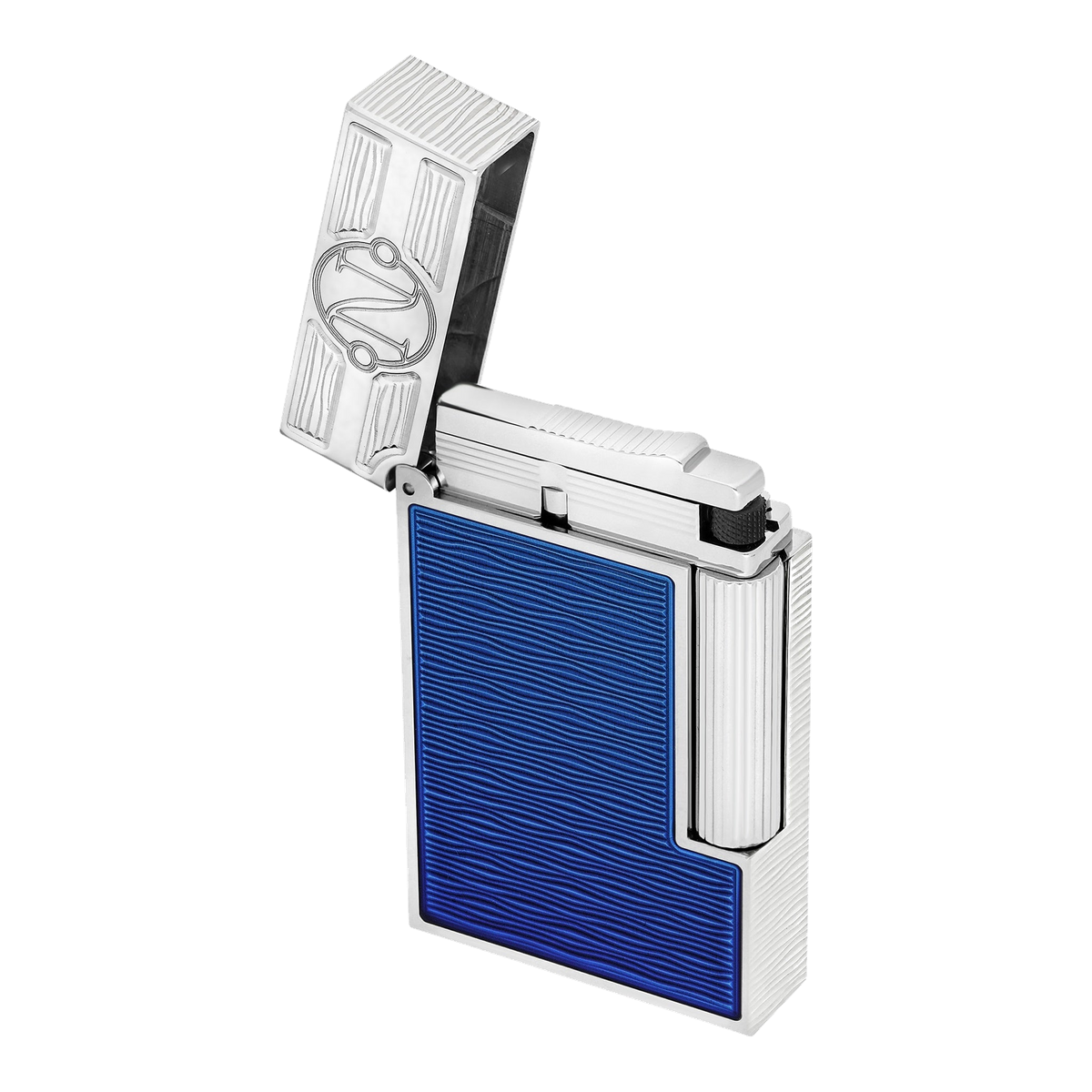 S.T. Dupont 20'000 Leagues Under The Seas - Blue Gulf Stream Lacquered Lighter — detail view