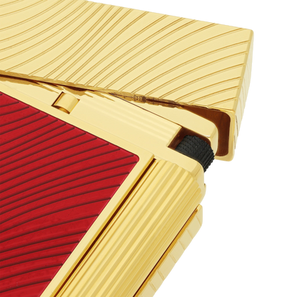 S.T. Dupont Horse Mane - Ligne 2 Lighter - Red / Gold — alternate view