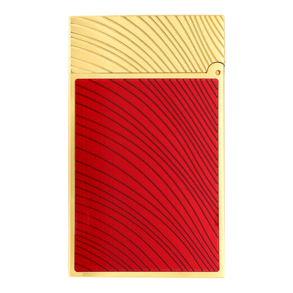 S.T. Dupont Horse Mane - Ligne 2 Lighter - Red / Gold — angle view