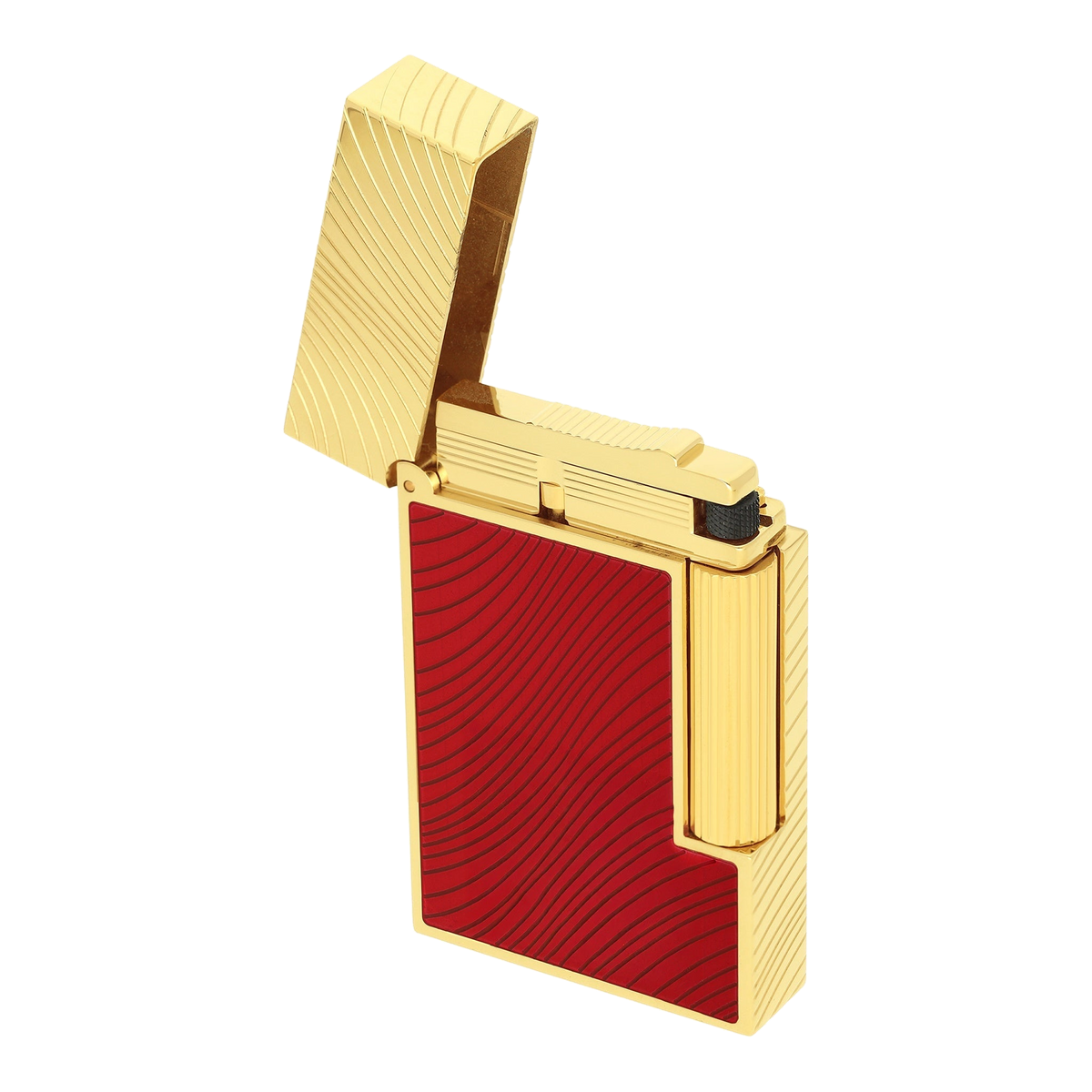 S.T. Dupont Horse Mane - Ligne 2 Lighter - Red / Gold — detail view