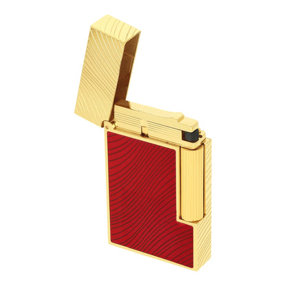 S.T. Dupont Horse Mane - Ligne 2 Lighter - Red / Gold — detail view