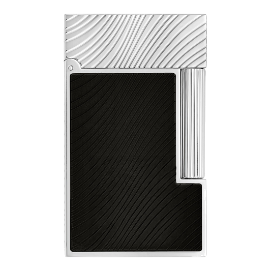 S.T. Dupont crinière de cheval - briquet Ligne 2 - noir / palladium