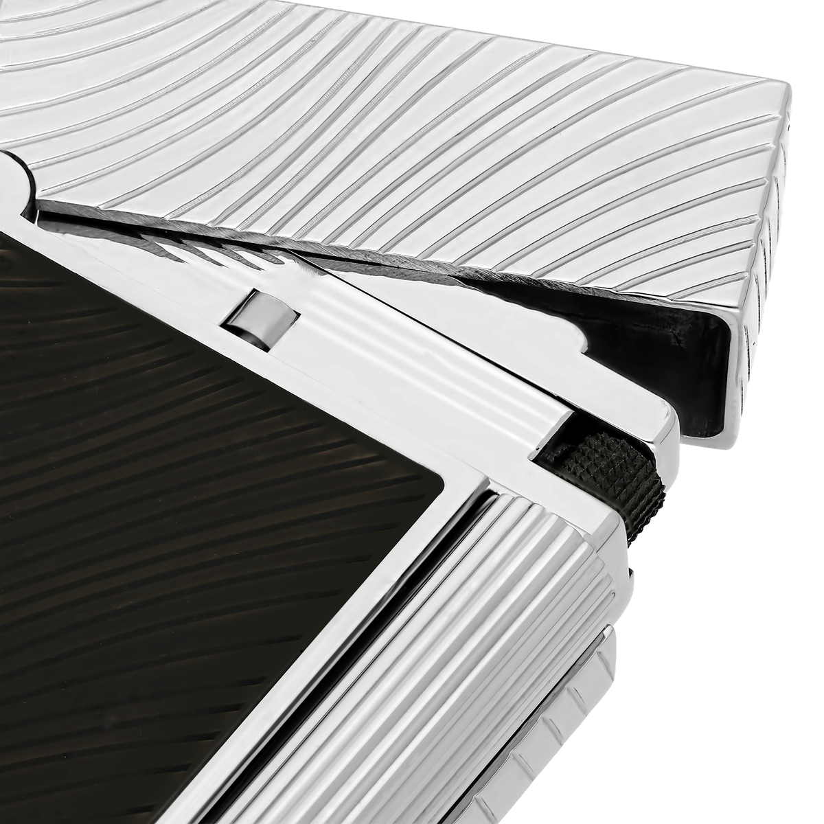 S.T. Dupont Horse Mane - Ligne 2 Lighter - Black / Palladium — alternate view