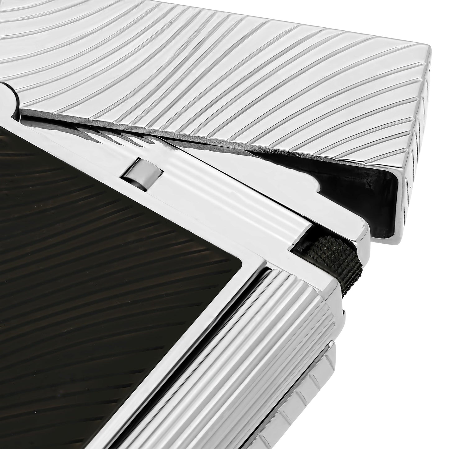 S.T. Dupont Horse Mane - Ligne 2 Lighter - Black / Palladium — alternate view