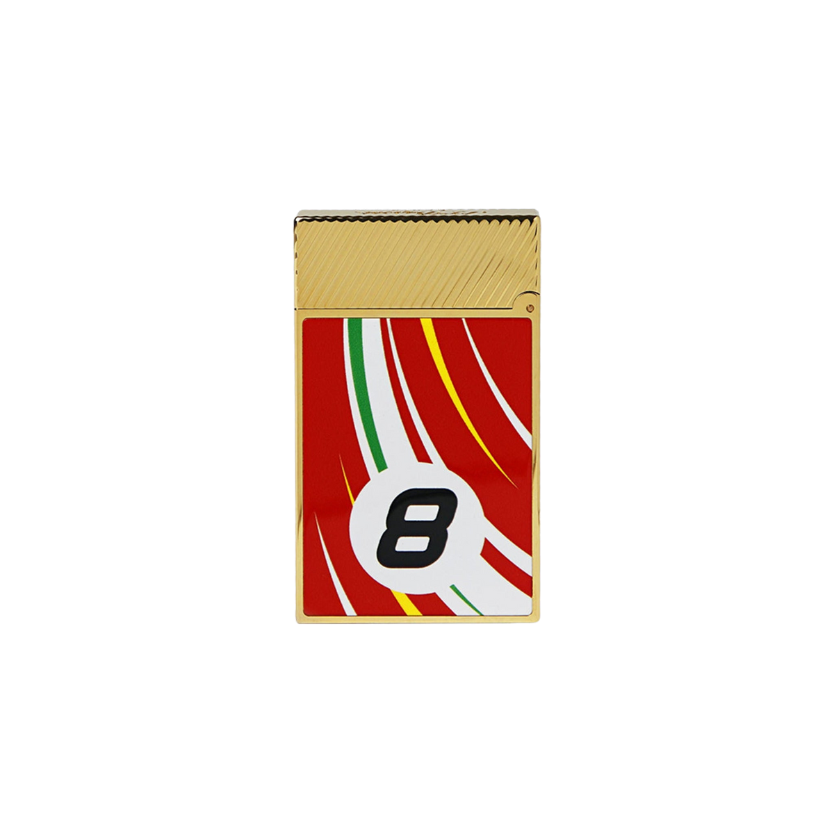 S.T. Dupont Lighter Ligne 2 Cling Le Red Gold — detail view